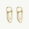 Banabae Amaretto Gold Huggie Earrings-Women Jewellery