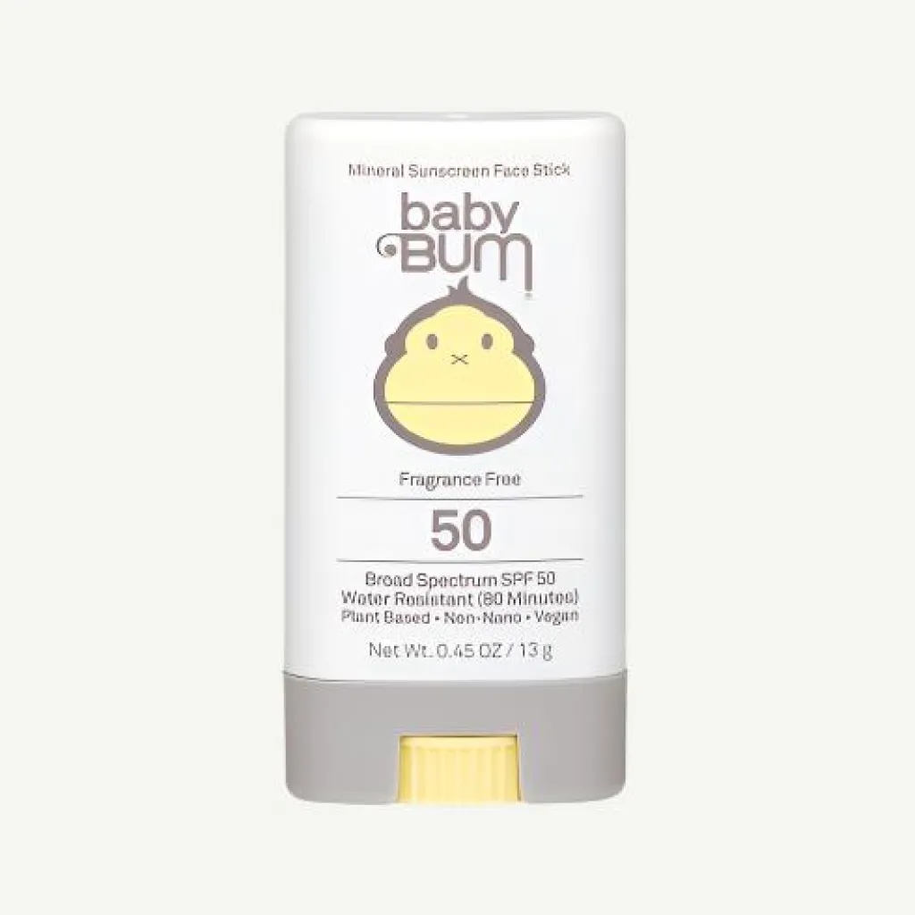 baby_bum_spf__mineral_sun_0.webp Banabae Baby Bum SPF 50 Mineral Sunscreen Face Stick Fragrance Free 13g- Beach