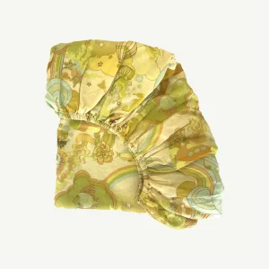 Banabae Beneath The Waves Flax Linen Fitted Sheet-Kids Kid's Bedding | Kid's Bedding
