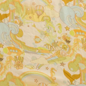 Banabae Beneath The Waves Flax Linen Fitted Sheet-Kids Kid's Bedding | Kid's Bedding
