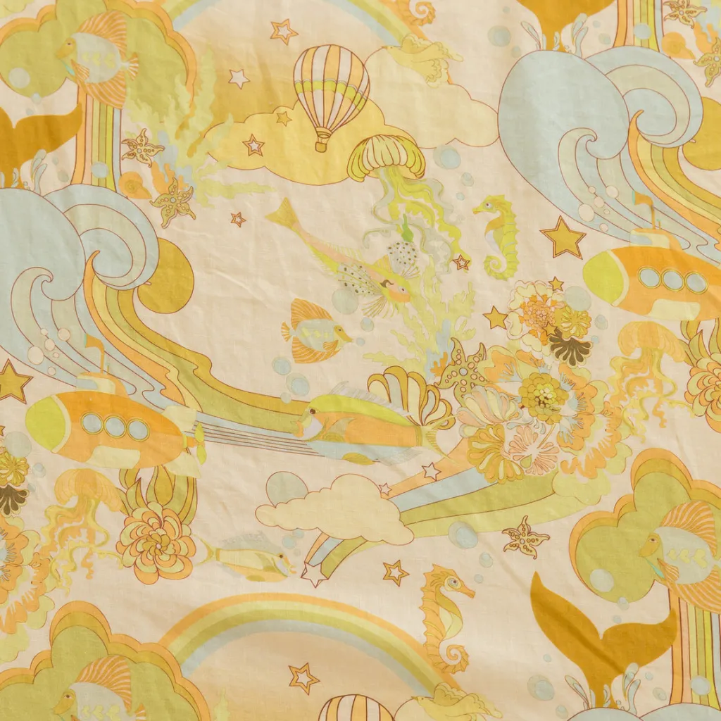 beneath_the_waves_flax_li_1.webp Banabae Beneath The Waves Flax Linen Fitted Sheet-Kids Kid's Bedding | Kid's Bedding