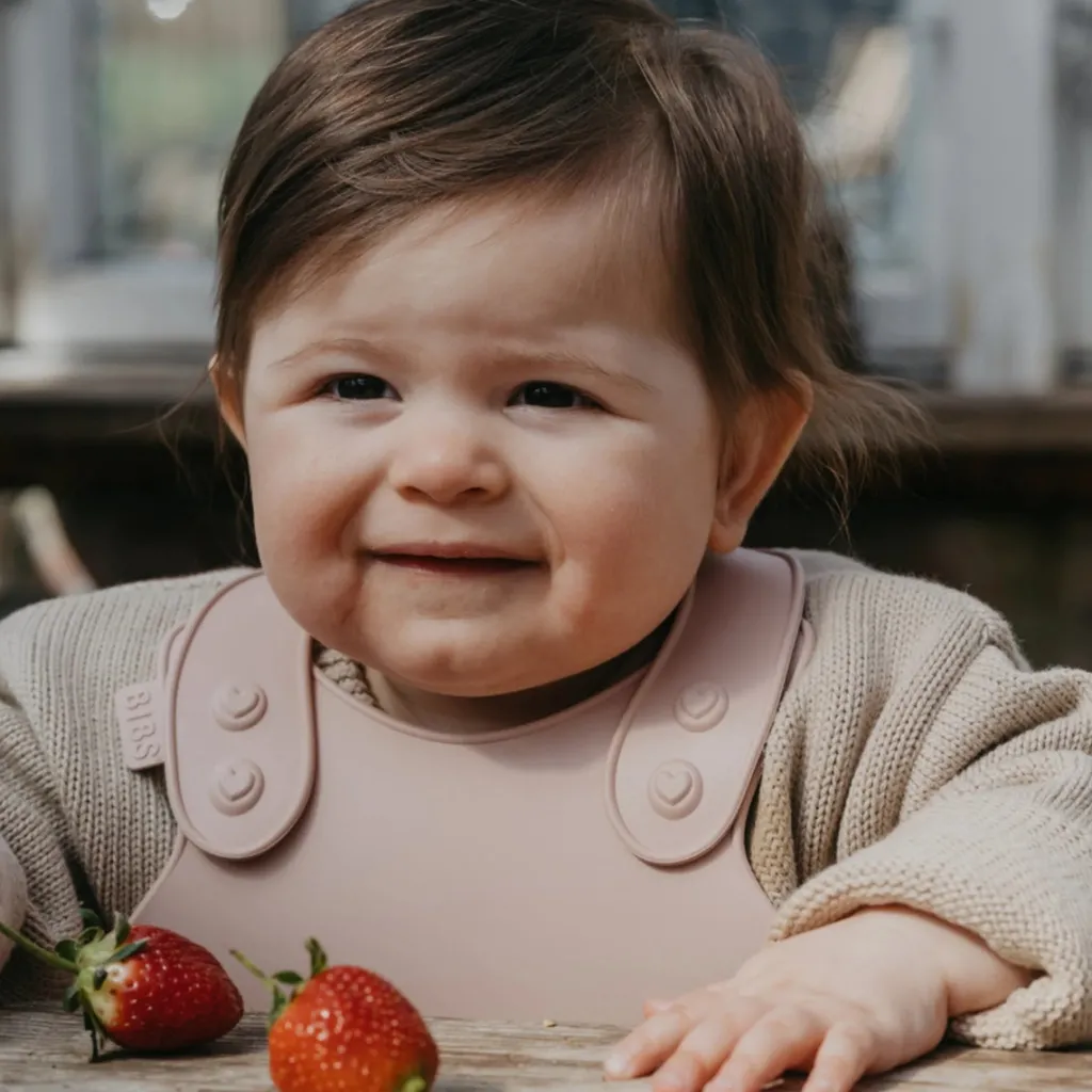 bibs_dinner_bib__blush_1.webp Banabae BIBS Dinner Bib - Blush-Kids Books, Toys & Games | Bibs, Pacifiers & Teethers