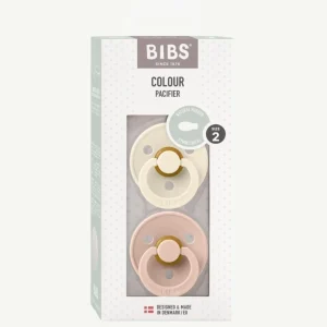 Banabae BIBS Pacifier Symmetrical S2 - Ivory/Blush - (2pk)-Kids Books, Toys & Games | Bibs, Pacifiers & Teethers