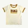 Banabae Big Brother Organic Cotton Ringer Tee - Mustard-Kids Sibling Tees | Apparel