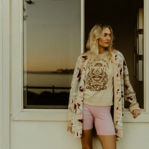 Banabae Birds Of A Feather Longline Cardigan - Ladies-Women Apparel