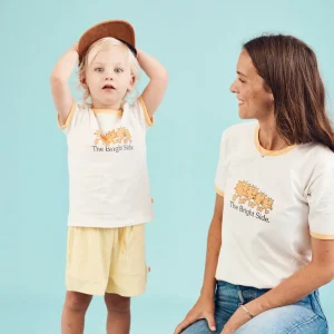 Banabae Bright Side Ringer Tee - Ladies-Women Apparel