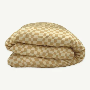 Banabae Checkers Flax Linen Quilt Cover- Adults Bedding