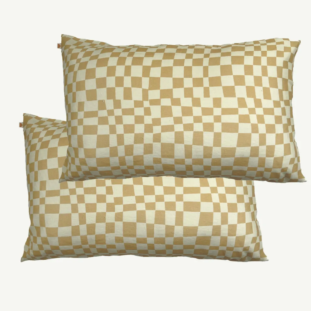 checkers_standard_pillowc_0-1.webp Banabae Checkers Standard Pillowcase SET- Adults Bedding