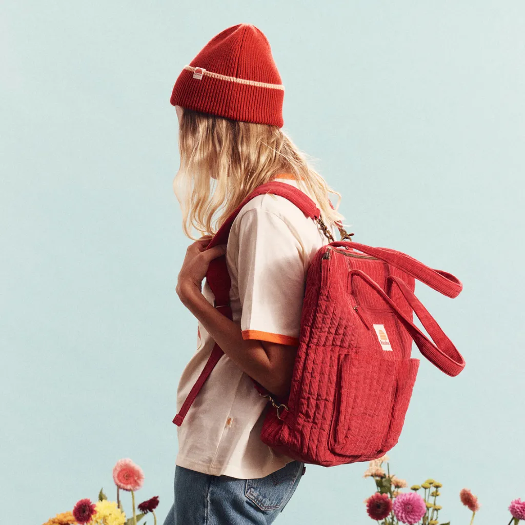 corduroy_quilted_converti_1.webp Banabae Corduroy Quilted Convertible Backpack - Cherry-Women Bags