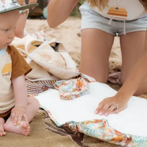Banabae Econaps x Changing Mat - Wall Flower-Kids Kid's Swim | Swim Nappies & Wet Bags