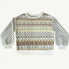 Banabae Fair Isle Ladies Organic Cotton Jumper-Women Apparel