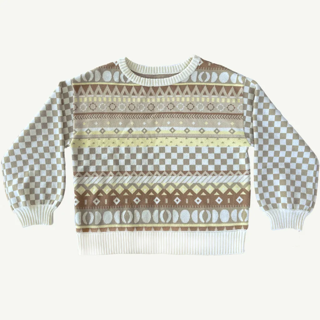 fair_isle_ladies_organic__0.webp Banabae Fair Isle Ladies Organic Cotton Jumper-Women Apparel