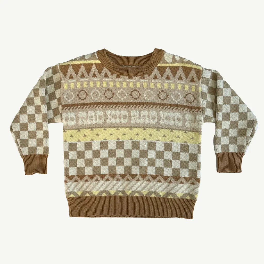 fair_isle_organic_cotton__0.webp Banabae Fair Isle Organic Cotton Knit Kids Jumper-Kids Apparel