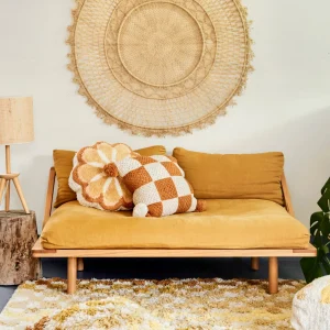 Banabae Flower Power Tufted Cushion-Kids Cushions And Blankets | Kid's Bedding