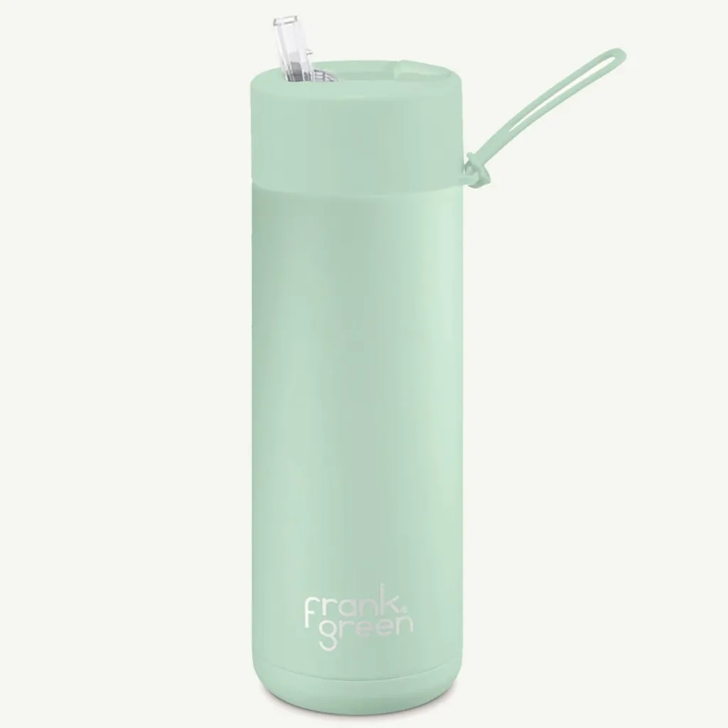 frank_green_oz_ceramic_re_0-2.webp Banabae Frank Green 20oz Ceramic Reusable Bottle with Straw Lid - Mint Gelato-Kids Back To Kindy