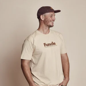 Banabae Funcle Organic Cotton Tee - Tan- Apparel