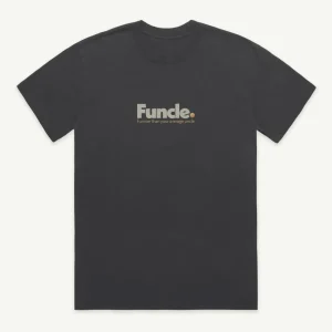 Banabae Funcle Organic Cotton Tee - Washed Black- Apparel