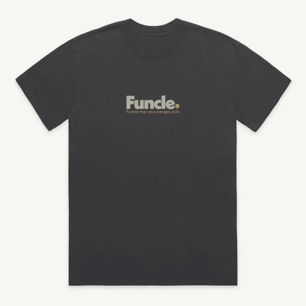 funcle_organic_cotton_tee_0.webp Banabae Funcle Organic Cotton Tee - Washed Black- Apparel
