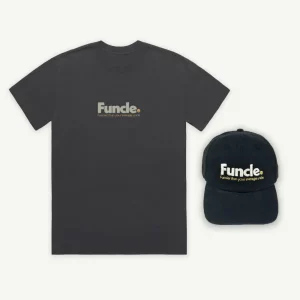 Banabae Funcle Tee and Cap Bundle - Washed Black- Apparel