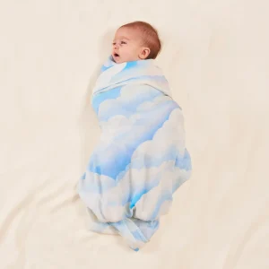 Banabae Head in the Clouds Bamboo / Organic Cotton Swaddle- Swaddles