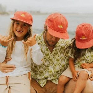 Banabae Heaps Good Kids Cord Cap - Eco Red-Kids Hats, Caps And Beanies | Back To Kindy
