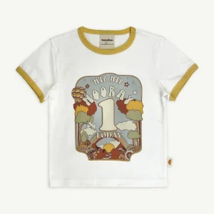 Banabae Hip Hip Hooray Birthday Ringer Tee - 1 Year Old-Kids The Birthday Collection | Apparel