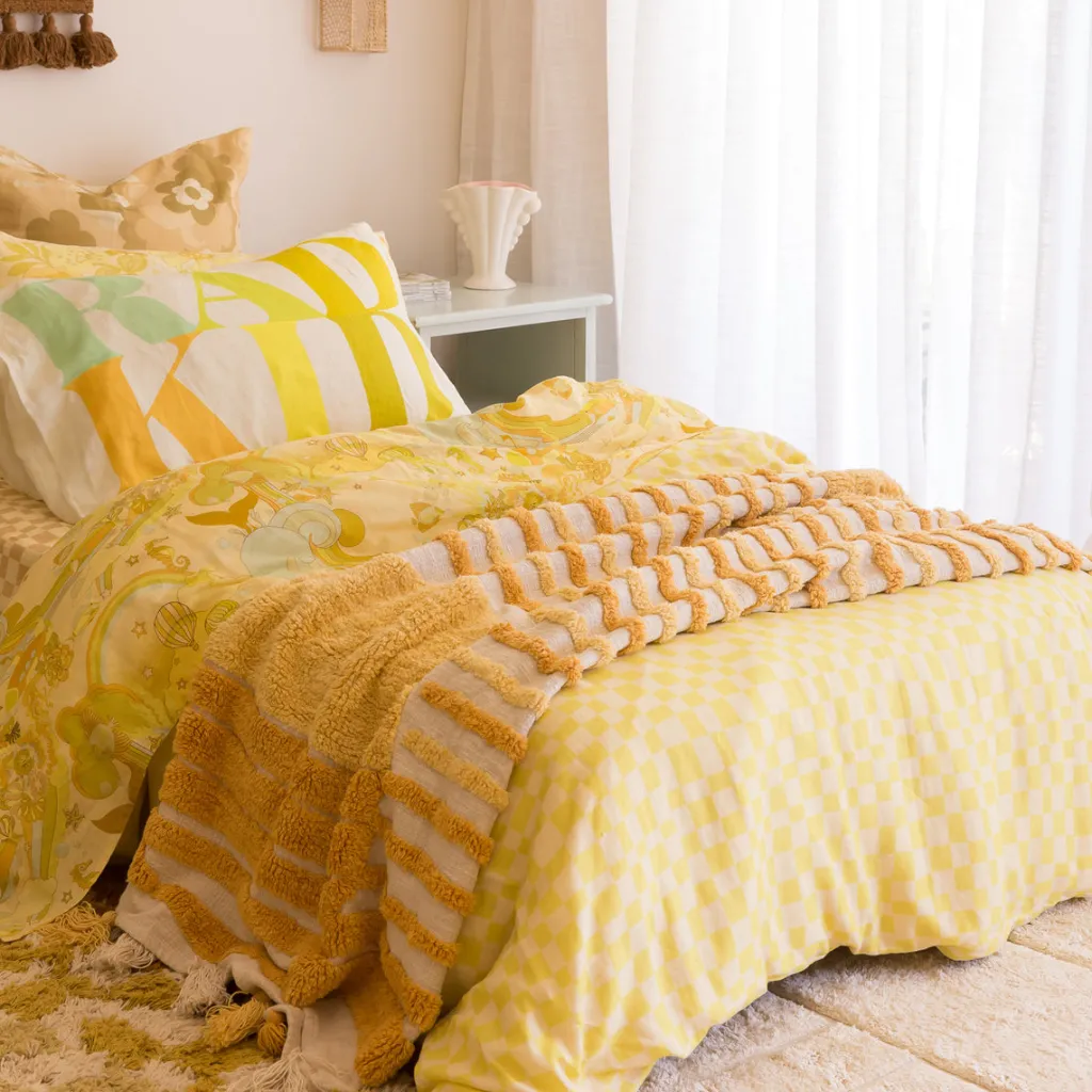 lime_check_quilt_and_pill_1.webp Banabae Lime Check Quilt and Pillowcase Set-Kids Kid's Bedding | Kid's Bedding