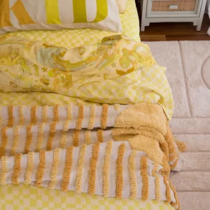 Banabae Lime Check Quilt Cover-Kids Kid's Bedding | Kid's Bedding