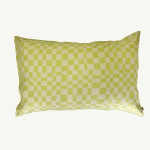Banabae Lime Check Standard Pillowcase-Kids Kid's Bedding | Kid's Bedding