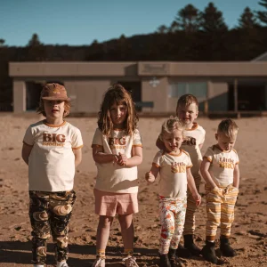Banabae Little Bro Organic Cotton Onesie - Mustard-Kids Sibling Tees | Apparel