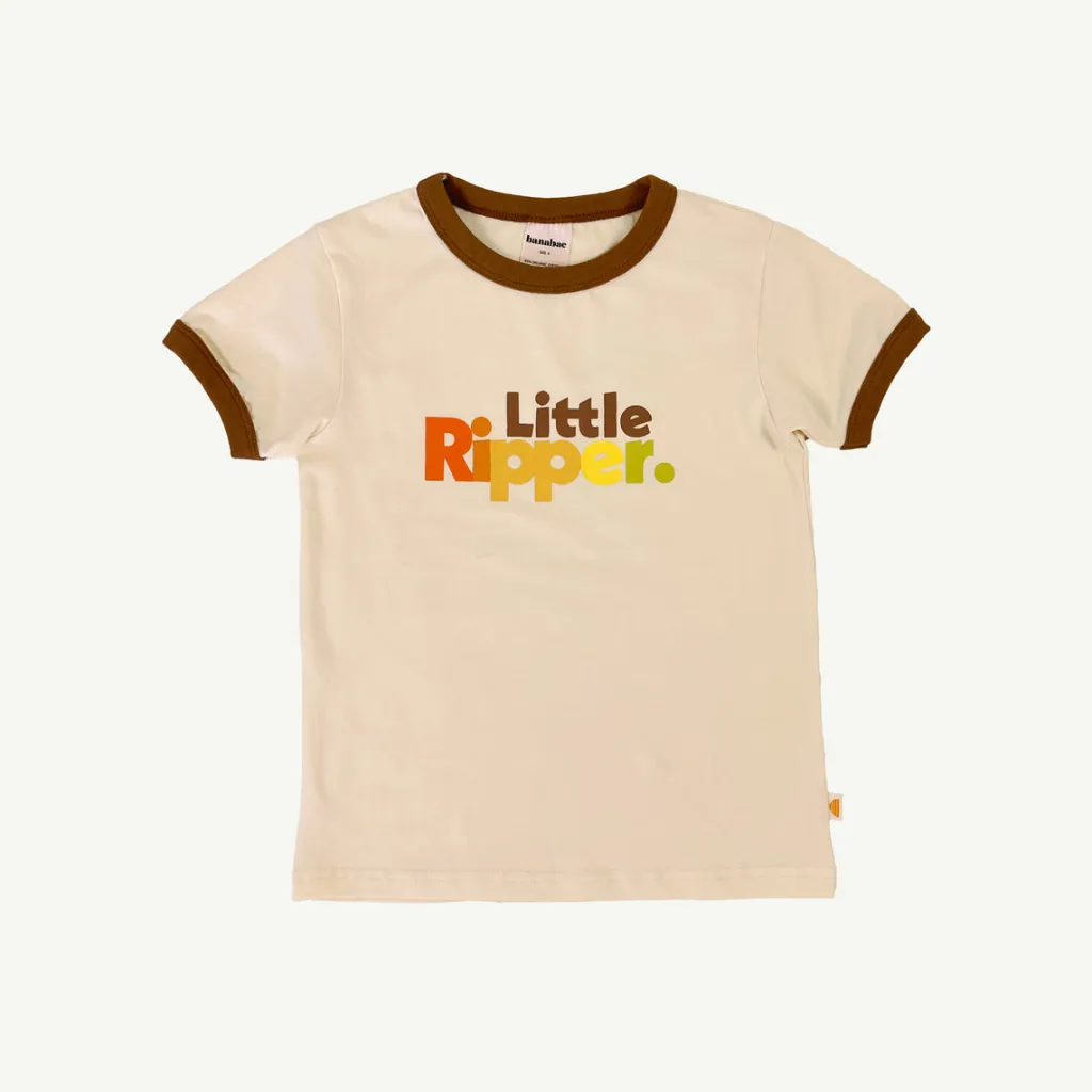little_ripper_retro_ringe_0.webp Banabae Little Ripper Retro Ringer Tee-Kids Apparel