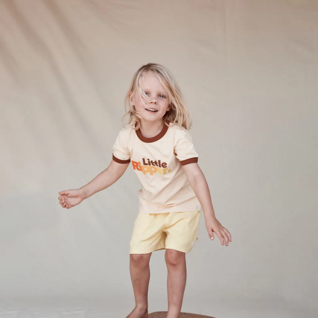 little_ripper_retro_ringe_2.webp Banabae Little Ripper Retro Ringer Tee-Kids Apparel
