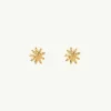 Banabae Magnolia Gold Studs-Women Jewellery