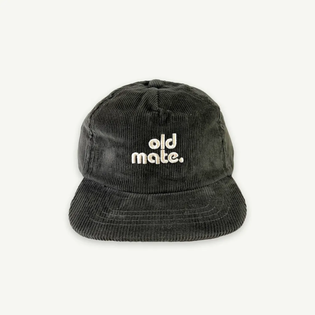 old_mate_cord_kids_cap__d_0.webp Banabae Old Mate Cord Kids Cap - Dark Khaki-Kids Back To Kindy | Hats, Caps And Beanies