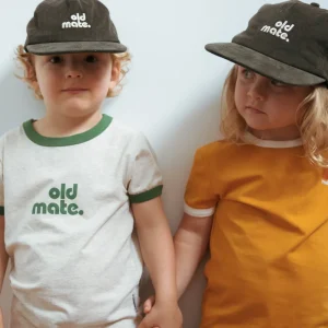 Banabae Old Mate Cord Kids Cap - Dark Khaki-Kids Back To Kindy | Hats, Caps And Beanies