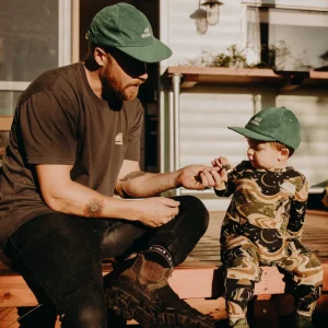 Banabae Old Mate Kids Cord Cap - Moss-Kids Back To Kindy | Hats, Caps And Beanies