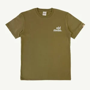 Banabae Old Mate Organic Cotton Adult Tee - Olive- Apparel