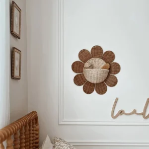 Banabae Olli Ella Rattan Daisy Wall Basket-Kids The Birthday Collection | Books, Toys & Games