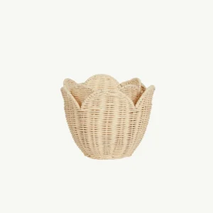 Banabae Olli Ella Rattan Lily Basket Set - Buttercream-Kids The Birthday Collection | Early Riser