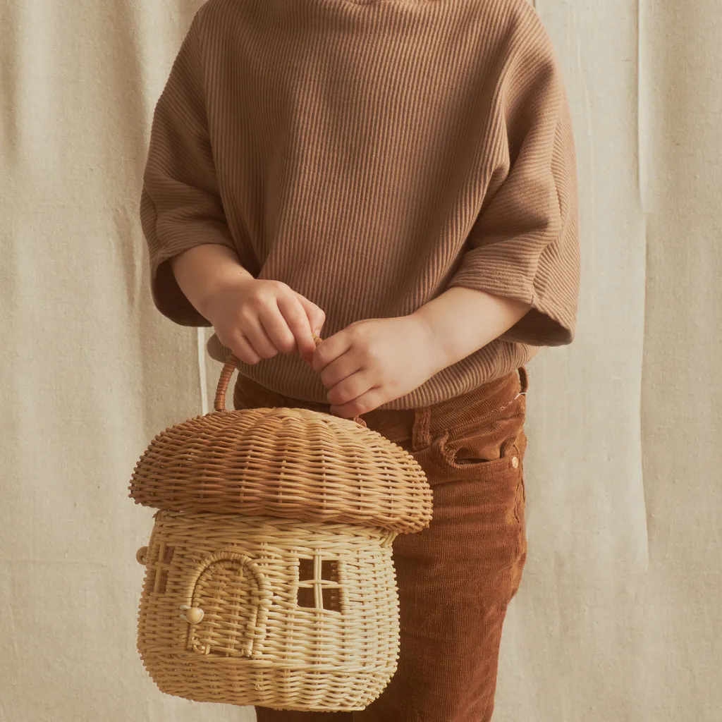olli_ella_rattan_mushroom_1.webp Banabae Olli Ella Rattan Mushroom Basket - Natural-Kids The Birthday Collection | Early Riser