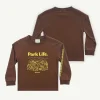 Banabae Park Life Long Sleeve Tee - Espresso-Kids Back To Kindy | Apparel