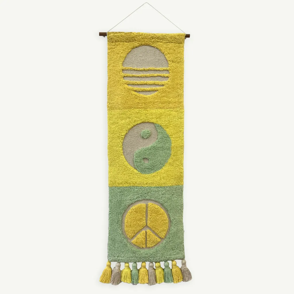 peace_balance_and_positiv_0.webp Banabae Peace Balance and Positivity Tufted Wall Hanging-Kids Rugs And Wall Hangings | Kid's Bedding