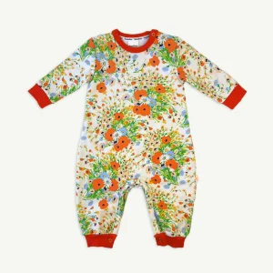 Banabae Poppy Floral Organic Cotton Jumpsuit-Kids Back To Kindy | Apparel