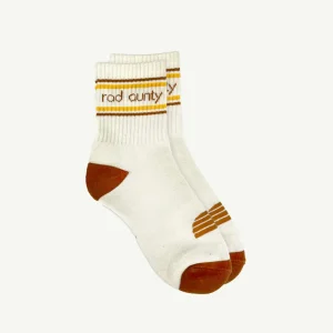 Banabae Rad Aunty Organic Cotton Crew Sock Single - Natural-Women Socks