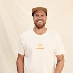 Banabae Rad Dad Classic Tee Organic Cotton - Natural- Apparel