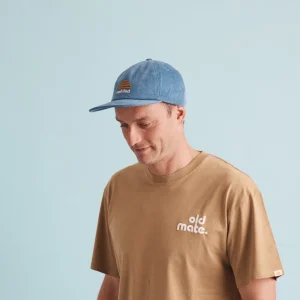 Banabae Rad Dad Cord Cap - Denim Blue- Hats, Caps And Beanies