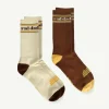 Banabae Rad Dad Organic Cotton Crew Sock Pack - Mens Natural and Brown- Socks