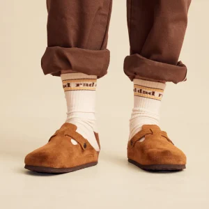 Banabae Rad Dad Organic Cotton Crew Sock Pack - Mens Natural and Brown- Socks