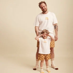 Banabae Rad Dad Organic Cotton Crew Sock Pack - Mens Natural and Brown- Socks