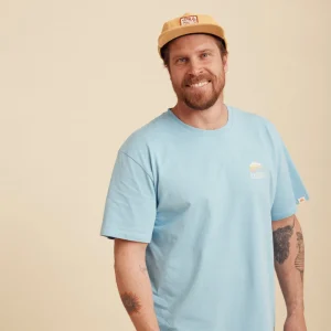 Banabae Rad Dad Organic Cotton Flow Tee - Blue- Apparel